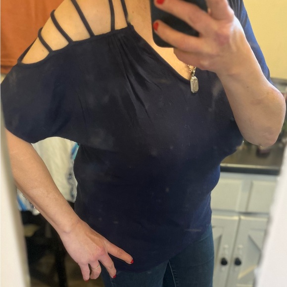VENUS Tops - Venus Elegant Navy Women's Top